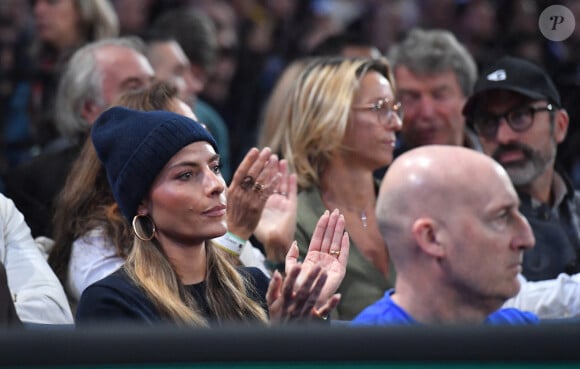 Sophia Thomalla (compagne de A. Zverev) - Célébrités assistent à la finale du tournoi de tennis ATP Masters 1000 de Paris (Paris Rolex Master) remportée par Alexander Zverev contre Ugo Humbert à l'Accor Arena - Palais Omnisports de Paris-Bercy, Paris le 3 novembre 2024. © Veeren/Bestimage 