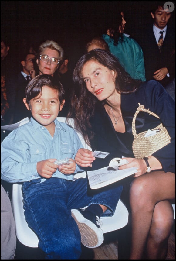 Archives - Bambou et son fils Lulu Gainsbourg en 1991