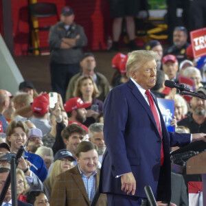 Donald Trump et ses partisans lors de l'un de ses derniers rassemblements à Raleigh.