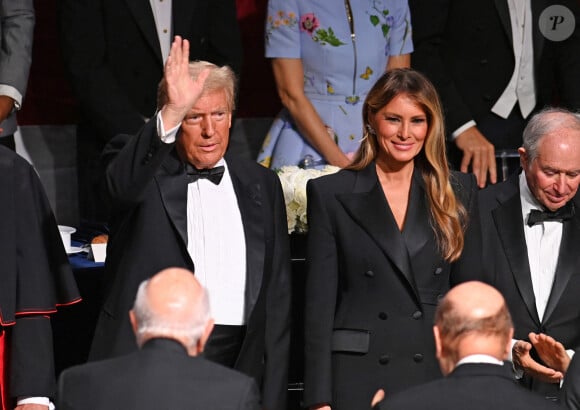 Sa mère Melania est très présente pour lui
Le 79e dîner annuel de la Fondation commémorative Alfred E. Smith au profit des femmes et des enfants dans le besoin à l'hôtel Hilton le 17 octobre 2024 à New York. © StarMax/Bestimage