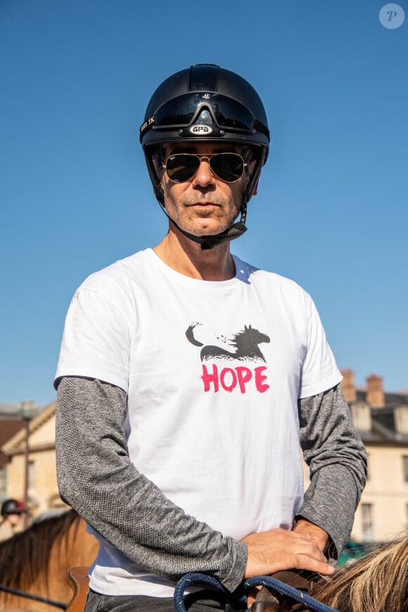 Exclusif - Xavier de Moulins lors de la Route Eiffel de la 9ème édition du "Longines Paris Eiffel Jumping" au Champ de Mars à Paris, France, le 23 juin 2023. © Perusseau-Veeren/Bestimage