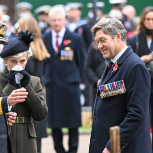 Birgitte van Deurs, duchesse de Gloucester, visite le champ du souvenir, à l'abbaye de Westminster à Londres, Royaume Uni, le 7 novembre 2024. © Cover Images via ZUMA Press/Bestimage 