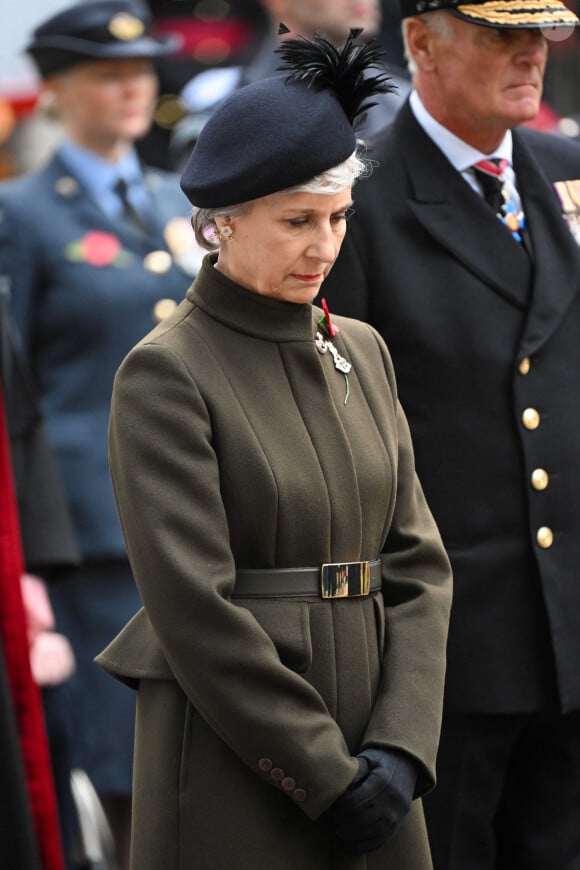 Birgitte van Deurs, duchesse de Gloucester, visite le champ du souvenir, à l'abbaye de Westminster à Londres, Royaume Uni, le 7 novembre 2024. © Cover Images via ZUMA Press/Bestimage 