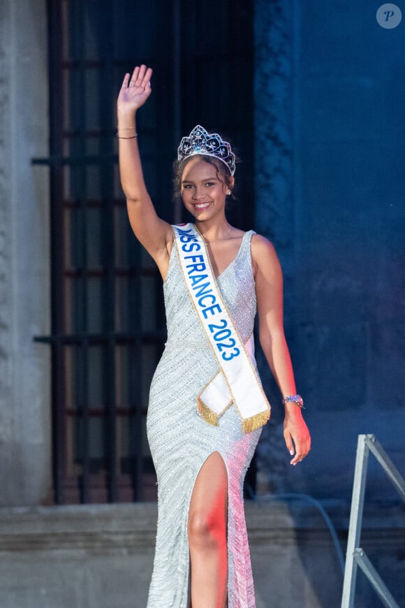 Indira Ampiot, miss France 2023 est venue animer l'élection de Miss Beaucaire le 7 juillet 2023. © Stéphanie Gouiran / Panoramic / Bestimage