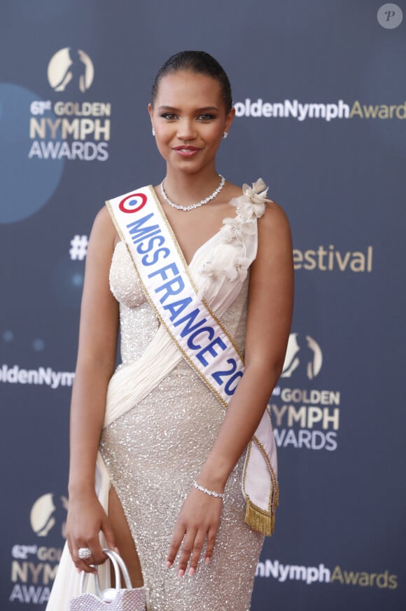 Indira Ampiot, Miss France 2023 - Photocall de la cérémonie de clôture du 62ème festival de télévision de Monte-Carlo le 20 juin 2023. © Denis Guignebourg / Bestimage