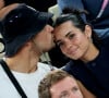 Il est aujourd'hui en couple avec la belle Lola
Florent Manaudou et sa compagne Lola Dumenil - Les célébrités en tribunes pendant l'épreuve de basketball de Demi-Finale opposant la France à l'Allemagne lors des Jeux Olympiques de Paris 2024 (JO) à l'Arena Bercy, à Paris, France, le 8 août 2024. © Jacovides-Perusseau/Bestimage 