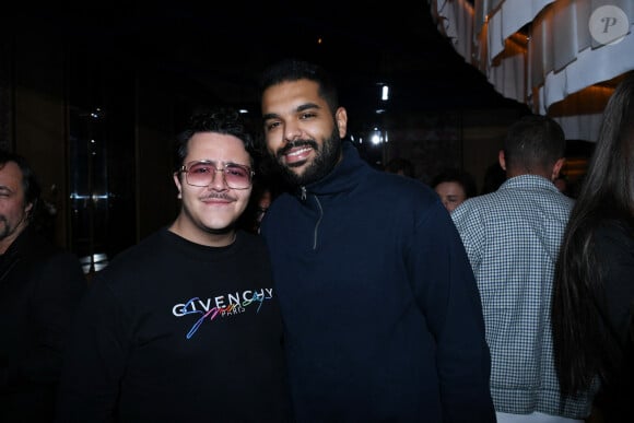 Exclusif - Brahim Bouhlel, Azedine Bendjilali, dit Az - Soirée d'inauguration du bar restaurant "Chichi Paris" au 8 rue de Berry à Paris le 13 novembre 2024. © Rachid Bellak/Bestimage