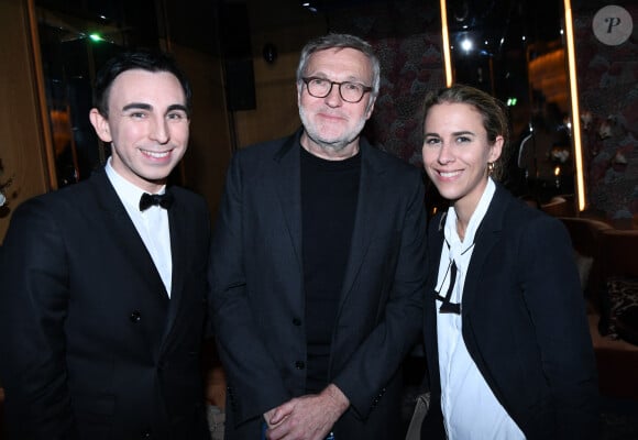 Exclusif - Jordan De Luxe, Laurent Ruquier, Sarah Saldmann - Soirée d'inauguration du bar restaurant "Chichi Paris" au 8 rue de Berry à Paris le 13 novembre 2024. © Rachid Bellak/Bestimage