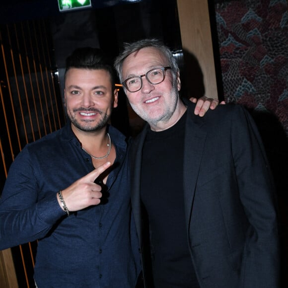 Exclusif - Kev Adams, Laurent Ruquier - Soirée d'inauguration du bar restaurant "Chichi Paris" au 8 rue de Berry à Paris le 13 novembre 2024. © Rachid Bellak/Bestimage