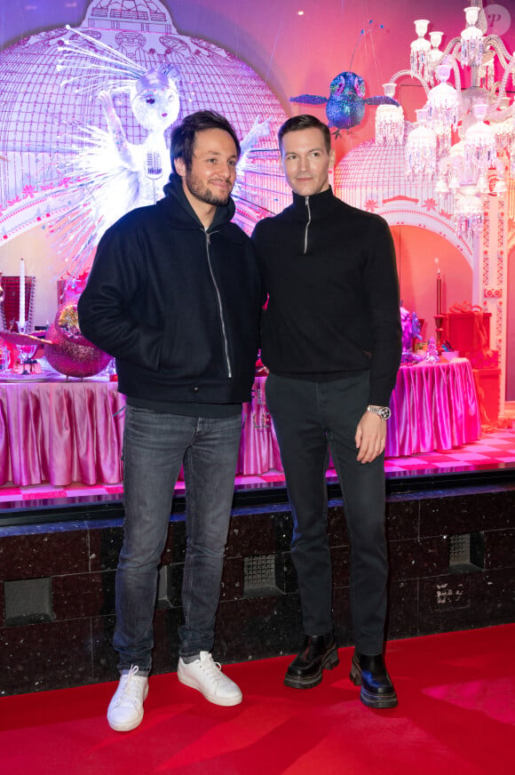 Singer Vianney and fashion designer Kevin Germanier attend ‘Le 130e Noel des Galeries Lafayette’ Christmas decorations inauguration, on November 14, 2024 in Paris, France. Photo by Mireille Ampilhac/ABACAPRESS.COM 