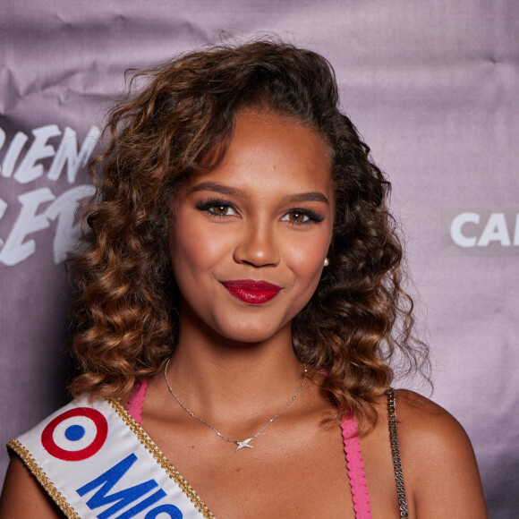 Exclusif - Miss France 2023, Indira Ampiot - Photocall et cocktail de la soirée pour la série documentaire "Ça va bien se passer, Dadju" en exclusivité sur Canal + au Royal Monceau à Paris le 12 septembre 2023. A partir du 13 septembre, la chaine de télévision française Canal+ diffusera "Ça va bien se passer, Dadju". Une série-documentaire de six épisodes retraçant la vie de Dadju. © Cyril Moreau/Bestimage 