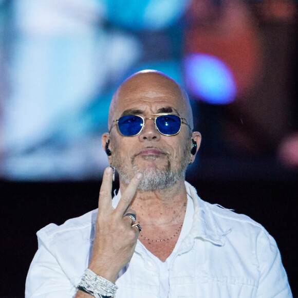 Exclusif - Pascal Obispo et Giordana Angi - Enregistrement de l'émission "La fête de la Musique" à Reims, diffusée en direct le 21 juin à 21h10 sur France 2 © Cyril Moreau-Jack Tribeca / Bestimage 