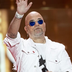 Exclusif - Pascal Obispo lors de l'enregistrement de la soirée "Les 30 ans du sidaction - la soirée événement" au Grand Rex à Paris diffusée le 23 mars 2024 sur France 2 © Cyril Moreau / Coadic Guirec / Bestimage