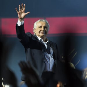 Exclusif - No Tabloids - Michel Sardou - Ultime concert de Michel Sardou pour la dernière date de son spectacle "La dernière danse" à la Seine Musicale à Boulogne-Billancourt le 11 avril 2018. Le chanteur a rassemblé plus de 400 000 spectateurs pour une tournée de 82 concerts. © Pierre Perusseau/Bestimage 