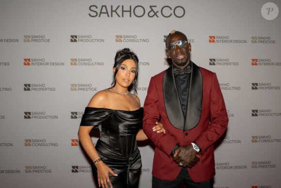 Mamadou Sakho et sa femme Majda - Soirée de lancement de l'entreprise Sakho & Co, le samedi 16 novembre à Dubaï.