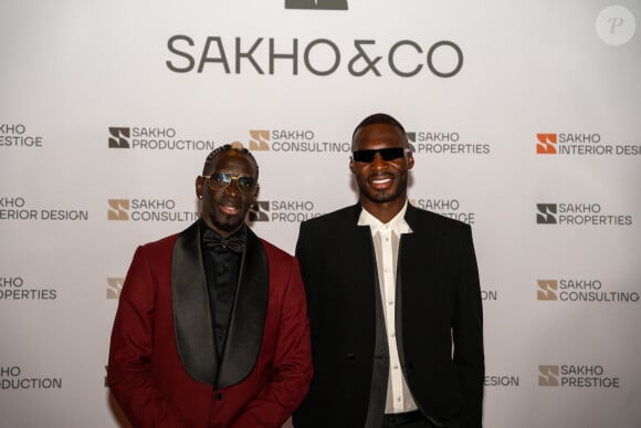 Mamadou Sakho et Christian Benteke - Soirée de lancement de l'entreprise Sakho & Co, le samedi 16 novembre à Dubaï.