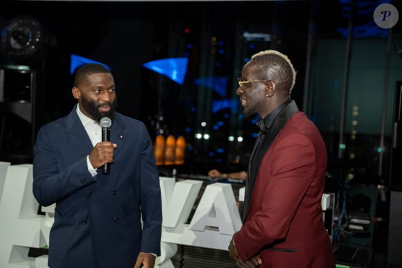 Mamadou Sakho et Cédric Doumbé - Soirée de lancement de l'entreprise Sakho & Co, le samedi 16 novembre à Dubaï.