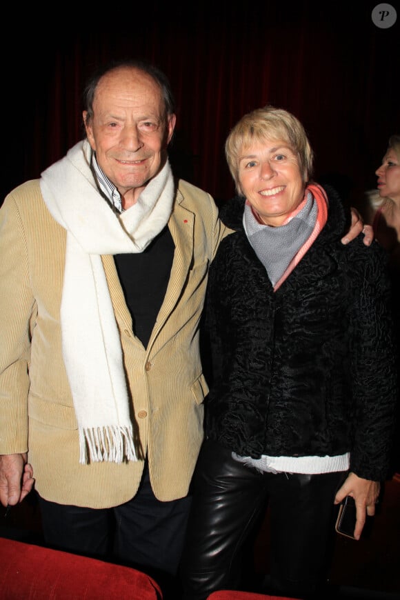 Exclusif - Charles Dumont et sa compagne Florence lors de la grande finale du Tremplin des Talents 2019 au Palais des Glaces à Paris, France, le 21 janvier 2019. © Philippe Baldini/Bestimage