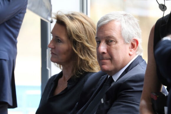 Richard Attias (R), organisateur du One Planet Summit, assiste avec sa femme, Cecilia, à l'ouverture de la réunion consacrée aux questions écologiques et à la transition vers une économie plus verte, tenue le 14 mars 2019 ©Ludovic Marin/Pool/Bestimage à Nairobi au Kenya. 