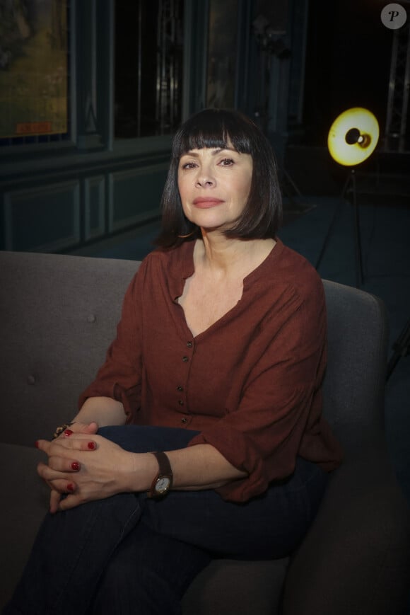 Exclusif - Mathilda May - Enregistrement de l'émission "OlympiaScope", présentée par B.Montiel et diffusée le 4 septembre sur Olympia TV, une chaîne du groupe Canal+ et en replay sur myCANAL. Le 23 avril 2024 © Jack Tribeca / Bestimage 