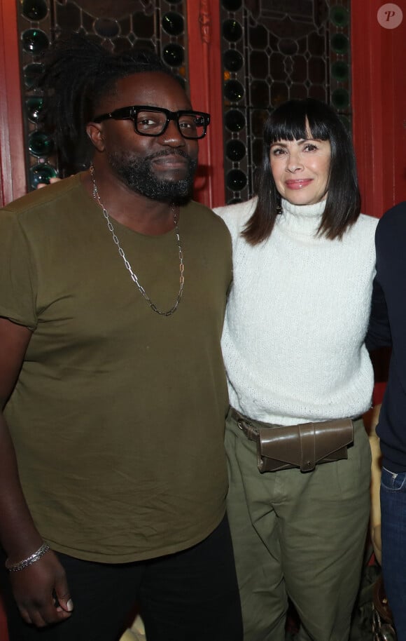 Exclusif - Mathilda May et son mari Sly Johnson - Célébrités au cocktail à la suite de la Générale de la Pièce "Check Up" au Théâtre Antoine à Paris, France, le 2 Octobre 2024. © Bertrand Rindoff / Bestimage 