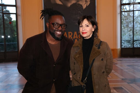 Elle vit aujourd'hui une belle histoire avec le rappeur Sly Johnson, qu'elle a épousé en 2022. 
Mathilda May et son mari Sly Johnson - Vernissage de l'Exposition " Sarah Bernhardt - Et la Femme créa la Star " au Petit Palais à Paris, France, le 12 Avril 2023. © Bertrand Rindoff / Bestimage 