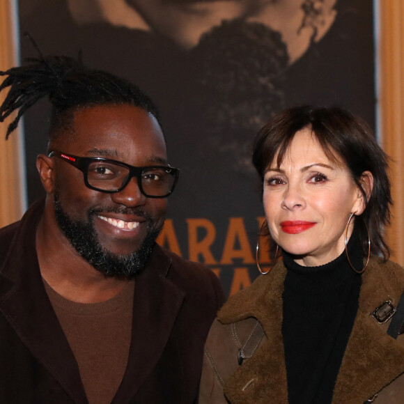 Elle vit aujourd'hui une belle histoire avec le rappeur Sly Johnson, qu'elle a épousé en 2022. 
Mathilda May et son mari Sly Johnson - Vernissage de l'Exposition " Sarah Bernhardt - Et la Femme créa la Star " au Petit Palais à Paris, France, le 12 Avril 2023. © Bertrand Rindoff / Bestimage 