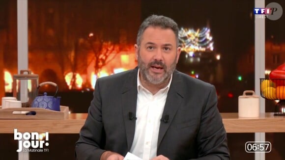 Depuis janvier, Bruce Toussaint présente "Bonjour !" chaque jour sur TF1
Bruce Toussaint sur le plateau de "Bonjour !"