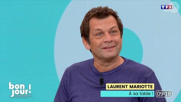 Laurent Mariotte a été l'invité de "Bonjour !", la matinale de TF1, le lundi 18 novembre 2024
Laurent Mariotte sur le plateau de "Bonjour !"