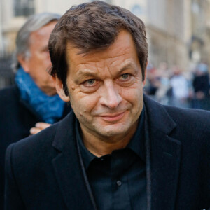 Laurent Mariotte - Sorties des obsèques de Jean-Pierre Pernaut en la Basilique Sainte-Clotilde à Paris le 9 mars 2022. © Christophe Clovis / Bestimage