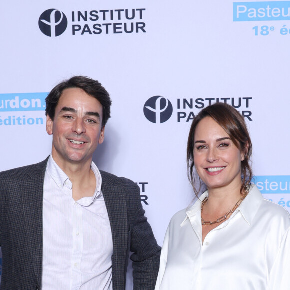 Julian Bugier et Julia Vignali - Soirée de lancement de la18ème édition du "Pasteurdon" à l'institut Pasteur de Paris le 9 octobre 2024. © Denis Guignebourg/BestImage