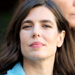 Charlotte Casiraghi dans la cour du palais princier le jour de la fête nationale de Monaco le 19 novembre 2024. © Jean-Charles Vinaj / Pool Monaco / Bestimage 