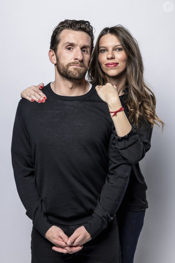 Pablo Mira et sa femme Lisa Brunet - Enregistrement de l'émission "La chanson secrète", présentée par N.Aliagas et diffusée le 1er décembre sur TF1 © Guillaume Gaffiot-Cyril Moreau / Bestimage