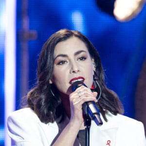 Exclusif - Olivia Ruiz lors de l'enregistrement de la soirée "Les 30 ans du sidaction - la soirée événement" au Grand Rex à Paris diffusée le 23 mars 2024 sur France 2 © Cyril Moreau / Coadic Guirec / Bestimage 