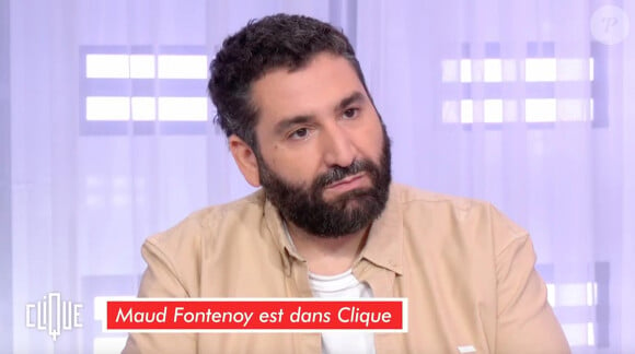 Maud Fontenoy face à Mouloud Achour sur le plateau de "Clique".
(Capture Canal+)