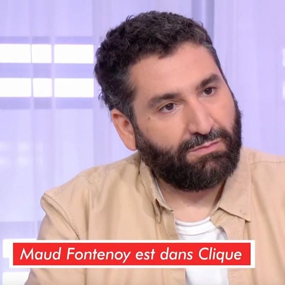 Maud Fontenoy face à Mouloud Achour sur le plateau de "Clique".
(Capture Canal+)