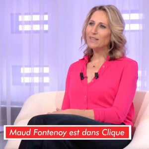 Maud Fontenoy face à Mouloud Achour sur le plateau de "Clique".
(Capture Canal+)