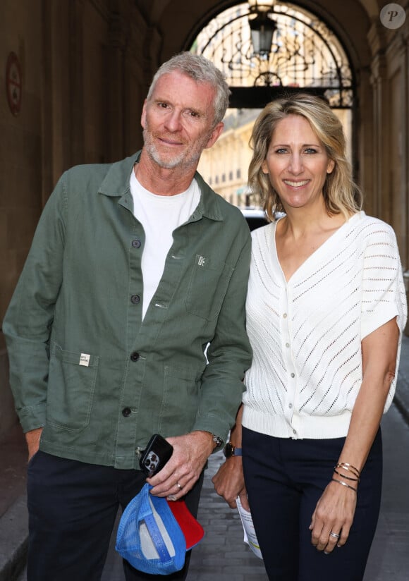 Denis Brogniart et Maud Fontenoy à la cérémonie de remise des prix pédagogiques pour l'Océan de la Maud Fontenoy Foundation le 8 juin 2023 au coeur du magnifique Théâtre de l'Oeuvre. 300 enfants ont participé aux programmes de la fondation. © Coadic Guirec / Bestimage 