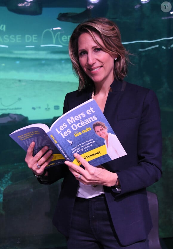 Maud Fontenoy lors du lancement de la mission "Classe des mers" à l'aquarium de Paris avec la fondation Maud Fontenoy le 6 février 2020. © Coadic Guirec / Bestimage  