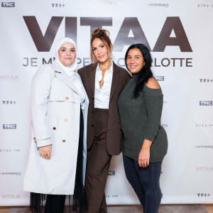 Exclusif - Vitaa, guest à la projection privée en avant-première du documentaire sur Vitaa (Charlotte Gonin) "Je m'appelle Charlotte" dans les locaux de TF1 à Boulogne Billancourt le 18 novembre 2024. Le documentaire sera diffusé le 22 novembre sur TMC en prime time et TF1+. © Pierre Perusseau / Bestimage 