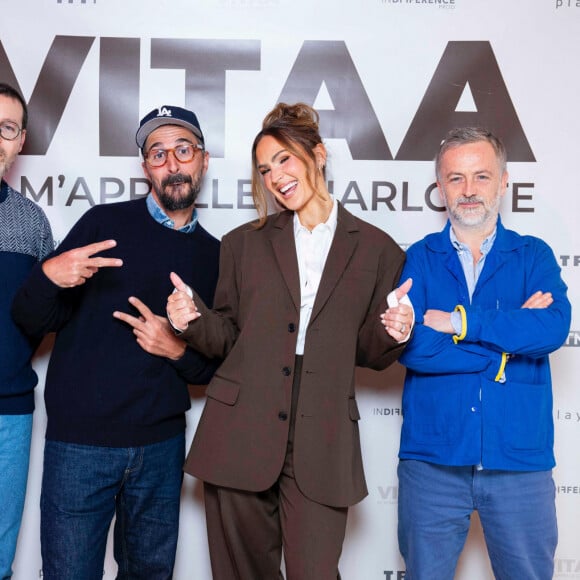 Exclusif - Guest, Vitaa à la projection privée en avant-première du documentaire sur Vitaa (Charlotte Gonin) "Je m'appelle Charlotte" dans les locaux de TF1 à Boulogne Billancourt le 18 novembre 2024. Le documentaire sera diffusé le 22 novembre sur TMC en prime time et TF1+. © Pierre Perusseau / Bestimage 