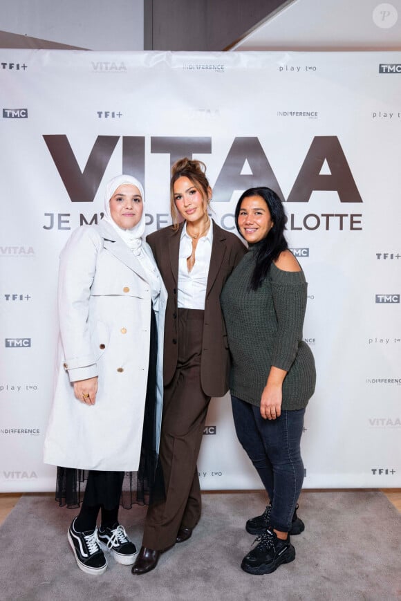 Exclusif - Vitaa, guest à la projection privée en avant-première du documentaire sur Vitaa (Charlotte Gonin) "Je m'appelle Charlotte" dans les locaux de TF1 à Boulogne Billancourt le 18 novembre 2024. Le documentaire sera diffusé le 22 novembre sur TMC en prime time et TF1+. © Pierre Perusseau / Bestimage 