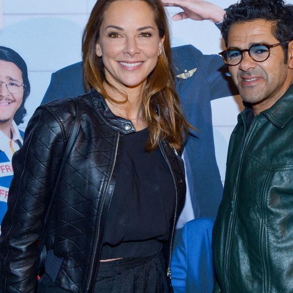Exclusif - Jamel Debbouze et sa femme Mélissa Theuriau - After party de l'avant-première de la série "Terminal" à l'hôtel des Italiens (ancien siège du Crédit Lyonnais) à Paris le 8 avril 2024. © Rachid Bellak/Bestimage 