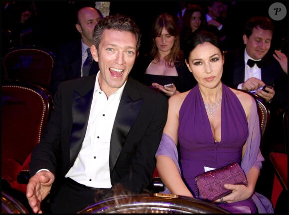 Vincent Cassel et Monica Bellucci - 34ème cérémonie des César - 2009 au théâtre du Chatelet.