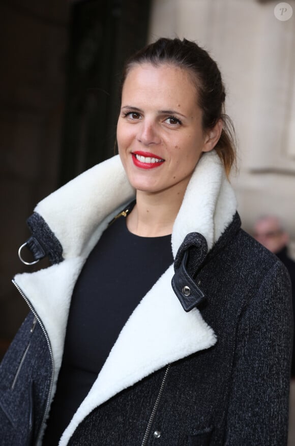 Laure Manaudou - Arrivées des people au défilé de mode, collection prêt-à-porter automne-hiver 2014/2015 "Guy Laroche" au Grand Palais à Paris. Le 26 février 2014