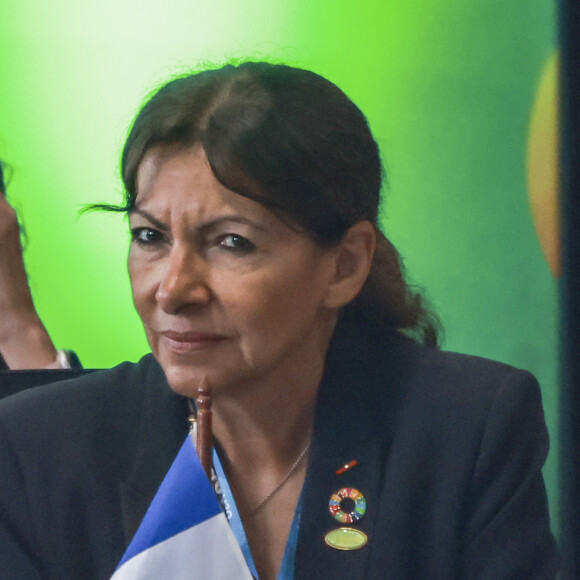 Anne Hidalgo, la maire de Paris à Rio De Janeiro le 17 novembre 2024.