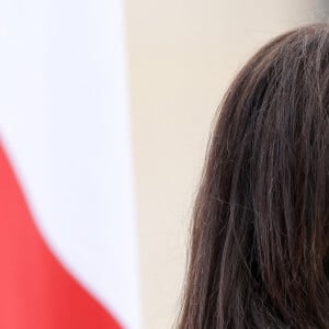 Anne Hidalgo, maire de Paris - Inauguration de l'exposition "Dix femmes en or à l'Assemblée nationale " dans la cour d'Honneur du Palais Bourbon, Paris, le 17 septembre 2024. © Stéphane Lemouton / Bestimage