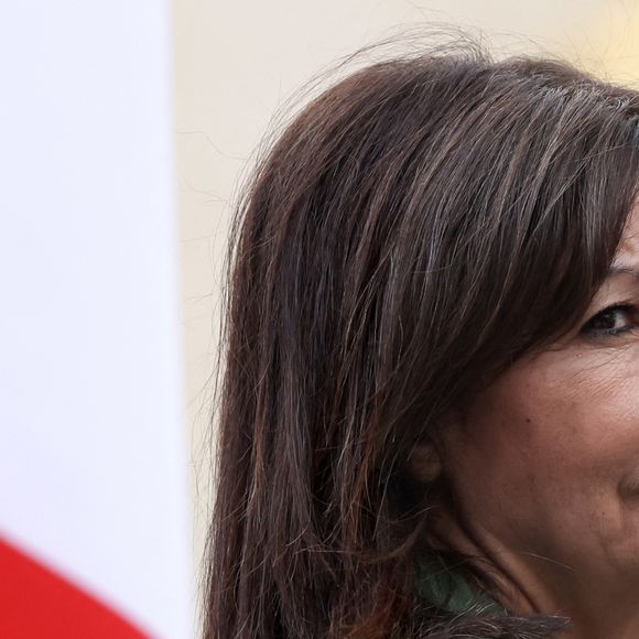 Anne Hidalgo, maire de Paris - Inauguration de l'exposition "Dix femmes en or à l'Assemblée nationale " dans la cour d'Honneur du Palais Bourbon, Paris, le 17 septembre 2024. © Stéphane Lemouton / Bestimage