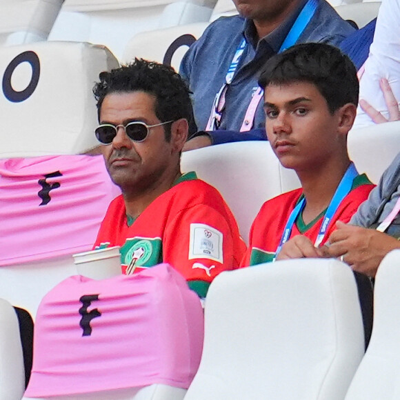 "Il essaye, il se bagarre. Il a commencé très, très tard mais aujourd'hui, il a un bon niveau", explique Jamel Debbouze sur RTL

Jamel Debbouze et son fils Léon assistent à la demi-finale de football entre le Maroc et l'Espagne (1-2) lors des Jeux Olympiques de Paris2024 (JO) le 5 aout 2024.