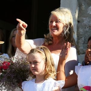 Charlotte de Turckheim et Zaman Hachemi à la mairie d'Eygalières le 31 aout 2012.